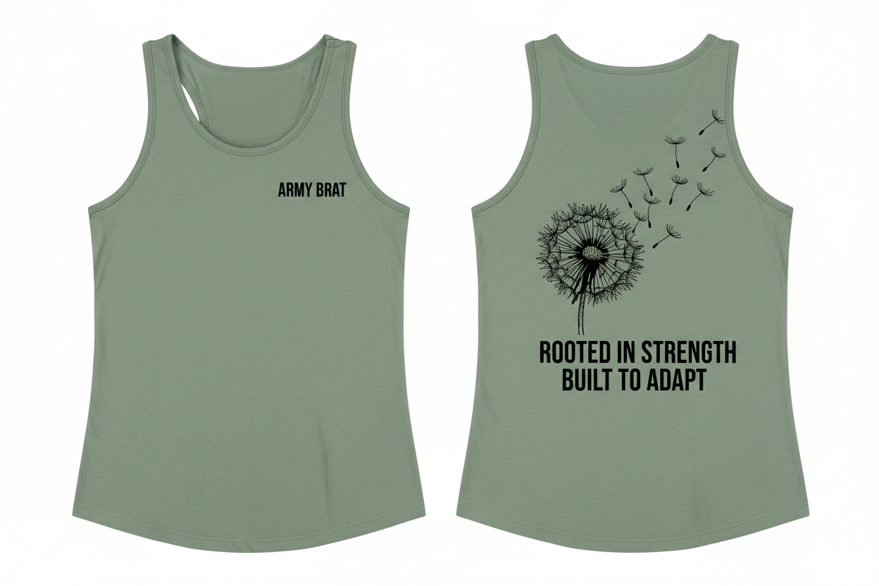 Army Brat Dandelion Tank Top