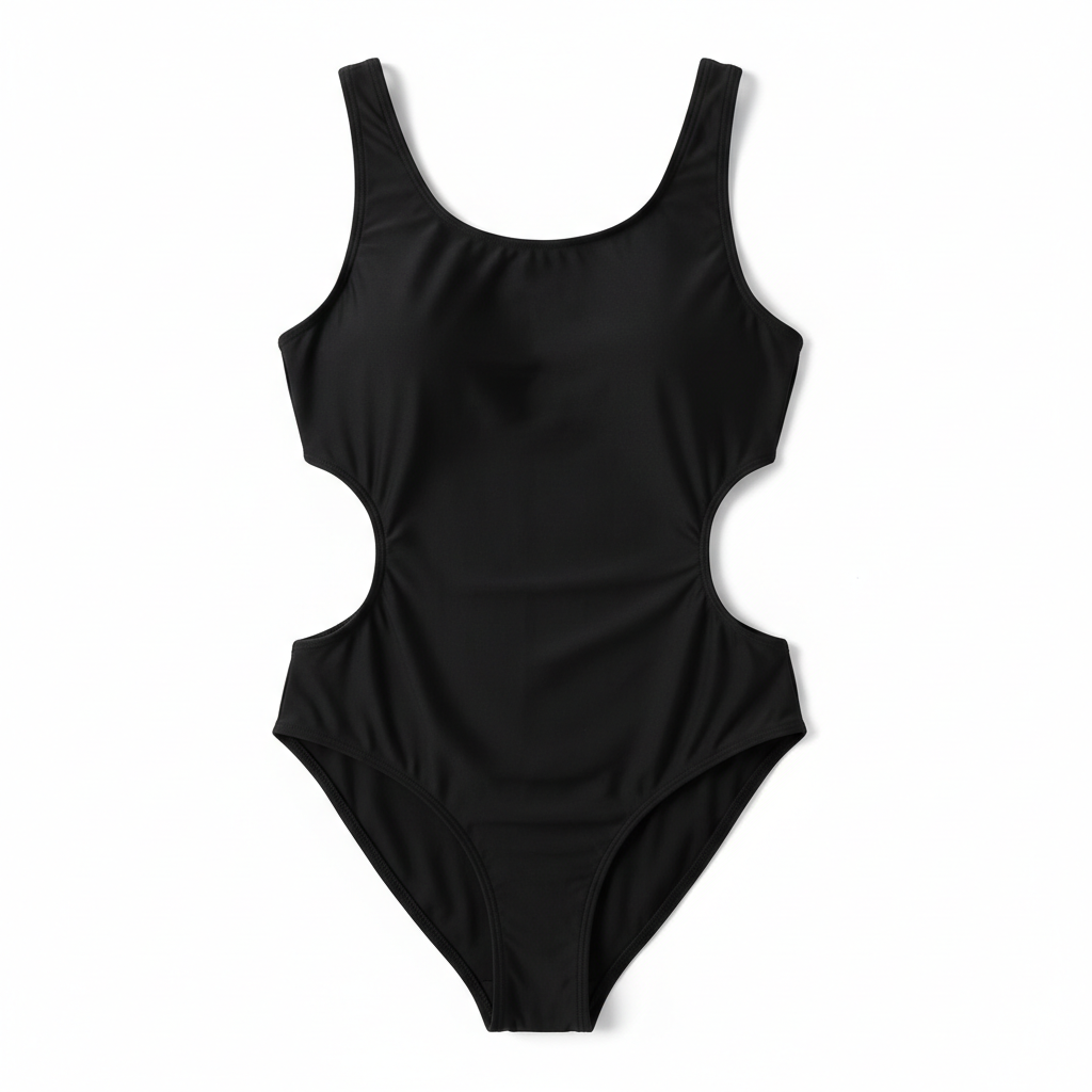 Black Cutout One-Piece - Corrected