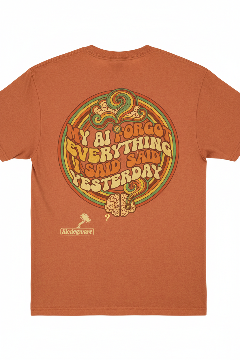 AI Life Crew Neck Comfort Colors T-Shirt - My AI Forgot Everything I Said Yesterday