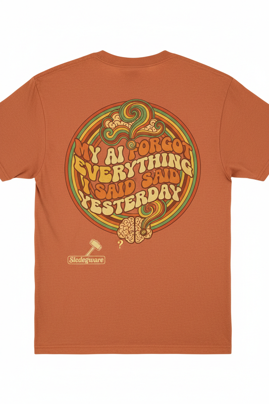 AI Life Crew Neck Comfort Colors T-Shirt - My AI Forgot Everything I Said Yesterday