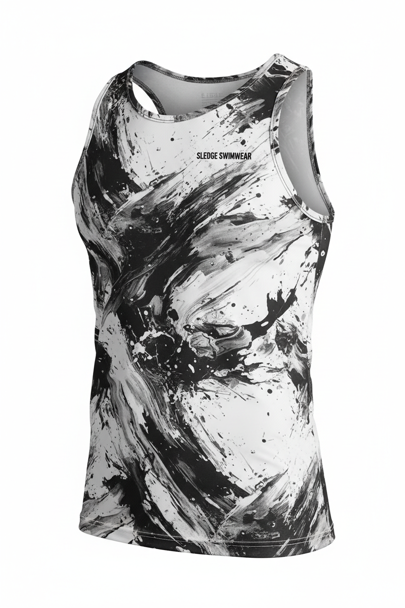 Monochrome Abstract Tank