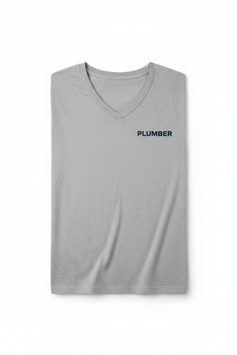 Plumber V-Neck Comfort Colors T-Shirt - I Deal With More Crap Than You