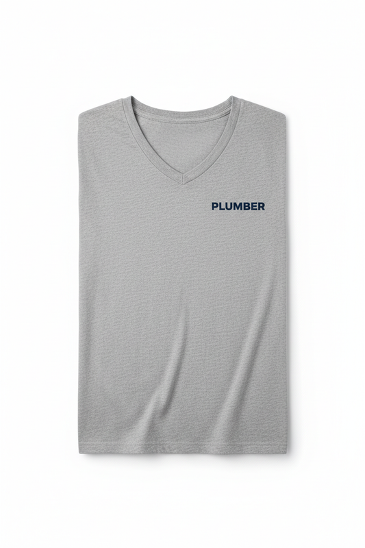 Plumber V-Neck Comfort Colors T-Shirt - I Deal With More Crap Than You